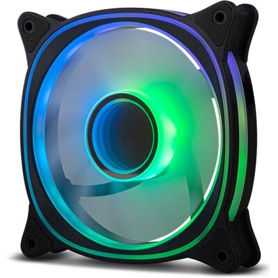 NOX ARGB 5V 120mm Hummer V-FAN Anti-Vibrationsecken 30,7CFM LED Infinity Mirror Luftkühlung NOX ARGB 5V 120mm Hummer V-FAN Anti-Vibrationsecken 30,7CFM LED Infinity Mirror Luftkühlung