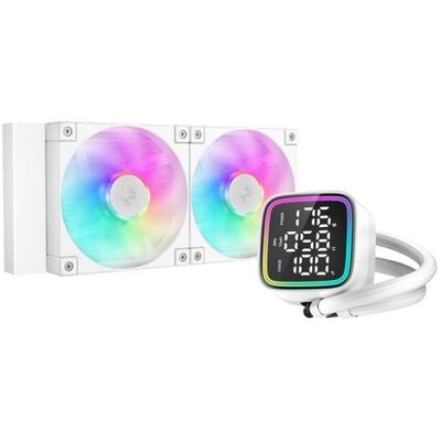 Flüssigkeitskühlung DeepCool LD240 ARGB 240mm 2 Lüfter Display Verbrauch Weiß Flüssigkeitskühlung DeepCool LD240 ARGB 240mm 2 Lüfter Display Verbrauch Weiß