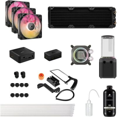 Wasserkühlung Corsair iCUE Link XH505i RX360 360mm 3 Lüfter RGB Hub Wasserkühlung Corsair iCUE Link XH505i RX360 360mm 3 Lüfter RGB Hub