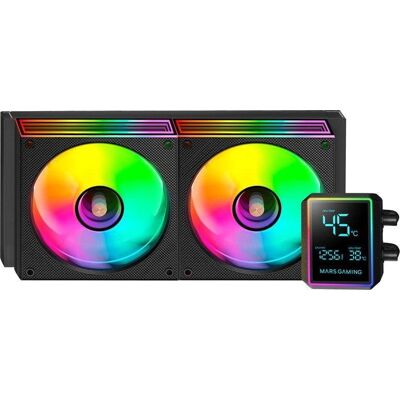 mars-gaming Refrigeración Líquida Mars Gaming ML-LCDPRO240 240mm 2 Lüfter ARGB LCD mars-gaming Refrigeración Líquida Mars Gaming ML-LCDPRO240 240mm 2 Lüfter ARGB LCD