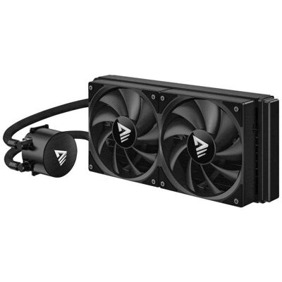 Flüssigkeitskühlung Savio NOX 240 mm 2 PWM Lüfter Aluminium Kupfer Flüssigkeitskühlung Savio NOX 240 mm 2 PWM Lüfter Aluminium Kupfer