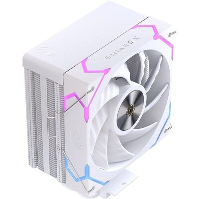 Refrigeración Aire Einarex Socket AM4 AM5 120mm Ventus V100 RGB Weiß 4 Heatpipes Refrigeración Aire Einarex Socket AM4 AM5 120mm Ventus V100 RGB Weiß 4 Heatpipes