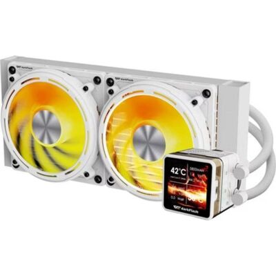 Darkflash DE240 240mm Flüssigkeitskühlung 2 ARGB-Lüfter IPS-Display Weiß Darkflash DE240 240mm Flüssigkeitskühlung 2 ARGB-Lüfter IPS-Display Weiß