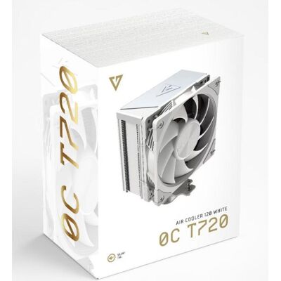 Kühlung Luft Modecom Socket AM4 AM5 LGA 1200 120mm Volcano 0C T720 Weiß Kühlung Luft Modecom Socket AM4 AM5 LGA 1200 120mm Volcano 0C T720 Weiß