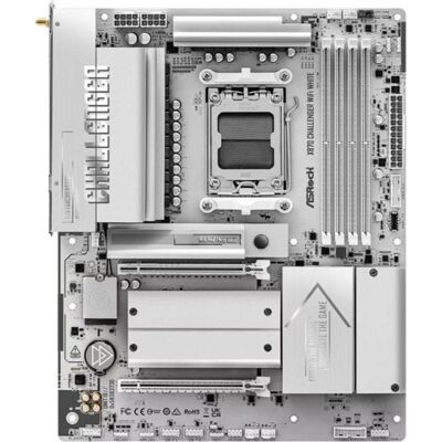 Motherboard AsRock X870 Challenger WiFi White AMD X870 AM5 DDR5 ATX WiFi 7 PCIe 5.0 Motherboard AsRock X870 Challenger WiFi White AMD X870 AM5 DDR5 ATX WiFi 7 PCIe 5.0