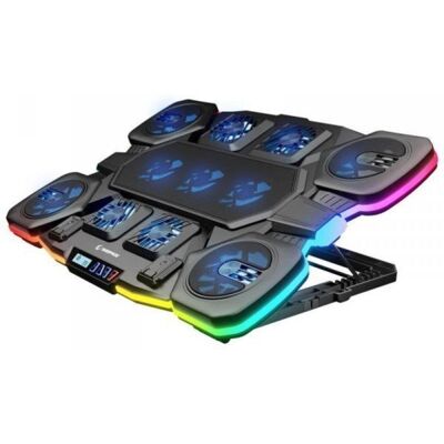 Kühlstation Rampage GLACIERS50 Gaming 14-17" RGB 11 Lüfter Kühlstation Rampage GLACIERS50 Gaming 14-17" RGB 11 Lüfter
