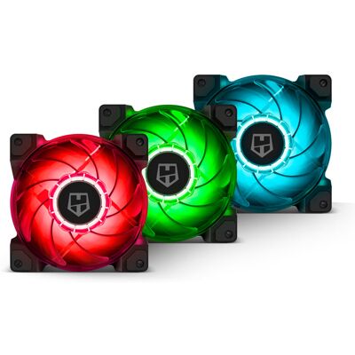 Nox Hummer H-SYNC Pack 3 RGB-Lüfter 120 mm Nox Hummer H-SYNC Pack 3 RGB-Lüfter 120 mm