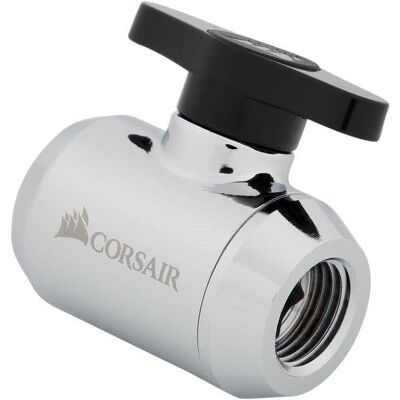 Flüssigkeitskühlung Corsair Hydro X Series XF Kugelhahn Chrom Flüssigkeitskühlung Corsair Hydro X Series XF Kugelhahn Chrom