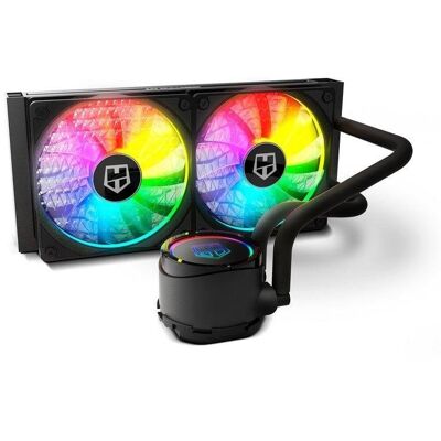 Flüssigkeitskühlung NOX Hummer H-240 ARGB 240mm 2 PWM Lüfter RGB Flüssigkeitskühlung NOX Hummer H-240 ARGB 240mm 2 PWM Lüfter RGB