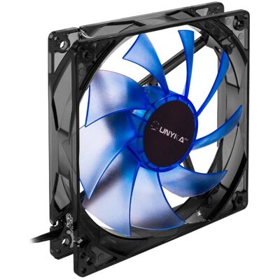 Unykach Lüfter 120x120mm LED Blau Unykach Lüfter 120x120mm LED Blau