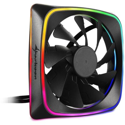 Sharkoon RGB SHARK Lights Computergehäuse Ventilator 12 cm Schwarz Sharkoon RGB SHARK Lights Computergehäuse Ventilator 12 cm Schwarz