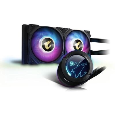 Flüssigkeitskühlung Gigabyte Aorus WaterForce X 240 2 ARGB Lüfter LCD Flüssigkeitskühlung Gigabyte Aorus WaterForce X 240 2 ARGB Lüfter LCD