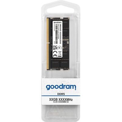 Arbeitsspeicher RAM GoodRam GR00C5-64L52S 32GB 2x16GB DDR5 6400MHz CL52 Schwarz SO-DIMM Arbeitsspeicher RAM GoodRam GR00C5-64L52S 32GB 2x16GB DDR5 6400MHz CL52 Schwarz SO-DIMM