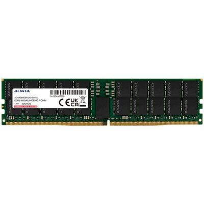 Arbeitsspeicher RAM Adata AD5R560064G40-SHYA 64GB 1x64GB DDR5 5600MHz ECC Registered Arbeitsspeicher RAM Adata AD5R560064G40-SHYA 64GB 1x64GB DDR5 5600MHz ECC Registered