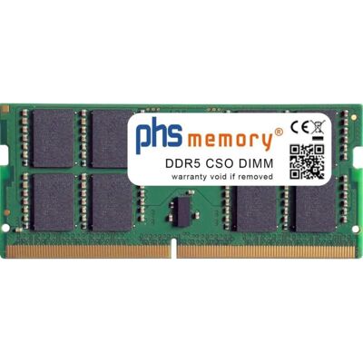 Arbeitsspeicher RAM PHS-memory SP607906 32GB DDR5 6400MHz SO-DIMM Notebook Arbeitsspeicher RAM PHS-memory SP607906 32GB DDR5 6400MHz SO-DIMM Notebook