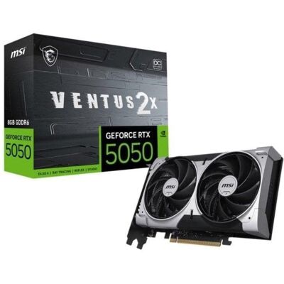 Grafikkarte MSI GeForce RTX 5050 VENTUS 2X OC 8GB GDDR6 Reflex 2 RTX AI DLSS4 Grafikkarte MSI GeForce RTX 5050 VENTUS 2X OC 8GB GDDR6 Reflex 2 RTX AI DLSS4