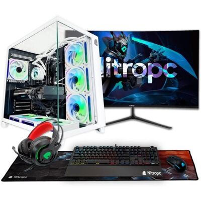 NitroPC Pack Diamond i7-12700KF Desktop-PC, 32 GB RAM, 2 TB NVMe SSD, RTX 5060 Monitor, 27"-Peripheriegeräte NitroPC Pack Diamond i7-12700KF Desktop-PC, 32 GB RAM, 2 TB NVMe SSD, RTX 5060 Monitor, 27"-Peripheriegeräte