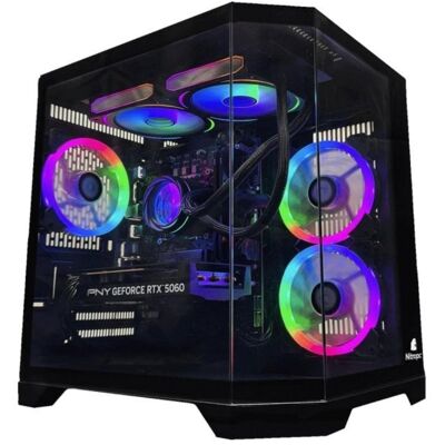 PC Sobremesa NitroPC Avanzado Nitro Plus AMD Ryzen 5 5600X 16GB 1TB M.2 Radeon RX6600 Windows 11 WiFi USB Schwarz PC Sobremesa NitroPC Avanzado Nitro Plus AMD Ryzen 5 5600X 16GB 1TB M.2 Radeon RX6600 Windows 11 WiFi USB Schwarz