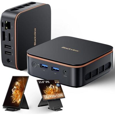Mini PC Blackview MP20 AMD Ryzen 3 3300U 8GB 256GB SSD Radeon Vega 6 Windows 11 Pro 23.8" Tragbarer Monitor Mini PC Blackview MP20 AMD Ryzen 3 3300U 8GB 256GB SSD Radeon Vega 6 Windows 11 Pro 23.8" Tragbarer Monitor