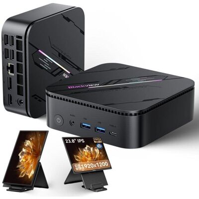 Mini PC Blackview MP100 Pro Intel Core i5-12450H 16GB 512GB SSD Windows 11 Pro + Tragbarer Monitor 23.8" Mini PC Blackview MP100 Pro Intel Core i5-12450H 16GB 512GB SSD Windows 11 Pro + Tragbarer Monitor 23.8"