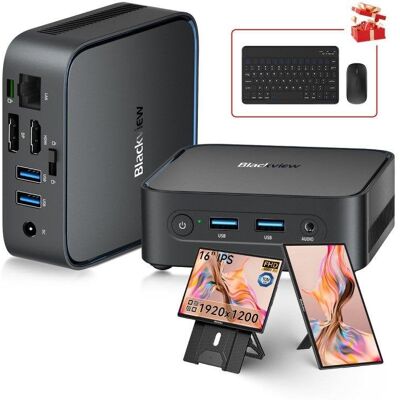 Mini PC Blackview MP50 AMD Ryzen 5 3500U 16GB 512GB SSD Radeon Vega 8 Windows 11 + Tragbarer 16" Monitor Mini PC Blackview MP50 AMD Ryzen 5 3500U 16GB 512GB SSD Radeon Vega 8 Windows 11 + Tragbarer 16" Monitor