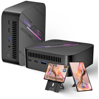 Mini PC Blackview MP100 AMD Ryzen 5 7430U 16GB 512GB SSD Windows 11 Pro + Tragbarer 16" Monitor Mini PC Blackview MP100 AMD Ryzen 5 7430U 16GB 512GB SSD Windows 11 Pro + Tragbarer 16" Monitor