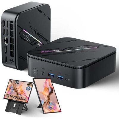 Mini PC Blackview MP100 Pro Intel Core i3-1215U 16GB 512GB SSD Windows 11 Pro + Tragbarer 16 Zoll Monitor Mini PC Blackview MP100 Pro Intel Core i3-1215U 16GB 512GB SSD Windows 11 Pro + Tragbarer 16 Zoll Monitor