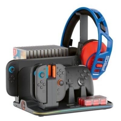 nacon Nintendo Switch 2 Dock Ladestation mit RGB, Lüfter und Speicher für 4 Joy-Con, 12 Spiele, 12 Cartridges nacon Nintendo Switch 2 Dock Ladestation mit RGB, Lüfter und Speicher für 4 Joy-Con, 12 Spiele, 12 Cartridges