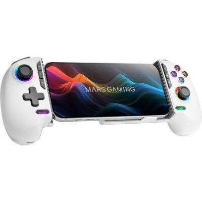 mars-gaming Gamepad Bluetooth Mars Gaming MGPXPRO 2en1 Bis zu 7" PS4/Switch/PC/Android/iOS Weiß mars-gaming Gamepad Bluetooth Mars Gaming MGPXPRO 2en1 Bis zu 7" PS4/Switch/PC/Android/iOS Weiß