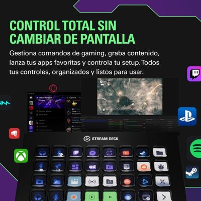 Elgato Stream Deck XL Fortgeschrittener Controller für Casual‑ & Pro‑Gamer Elgato Stream Deck XL Fortgeschrittener Controller für Casual‑ & Pro‑Gamer