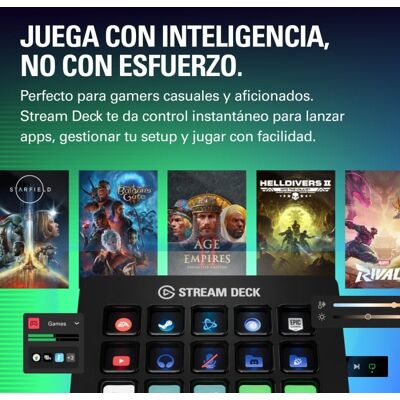Elgato Stream Deck MK.2 Game‑Controller für Gamer – Anpassbare Tasten Elgato Stream Deck MK.2 Game‑Controller für Gamer – Anpassbare Tasten