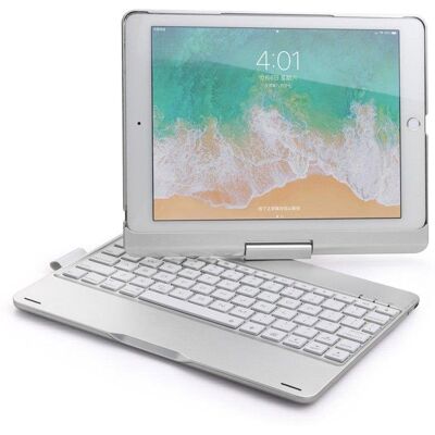 royal-bailey Hülle mit Bluetooth-Tastatur Royal Bailey F180as Silber royal-bailey Hülle mit Bluetooth-Tastatur Royal Bailey F180as Silber