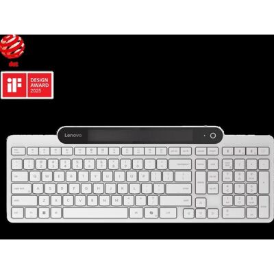 Tastatur Lenovo 800 kabellos solar Bluetooth 5.1 komplett weiß QWERTZ Tastatur Lenovo 800 kabellos solar Bluetooth 5.1 komplett weiß QWERTZ