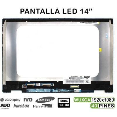 portatilmovil 14-Zoll-Voll-LED-Touchscreen für Laptops der HP Pavilion X360 14-DW 14-DWXXX-Serie mit Rahmen portatilmovil 14-Zoll-Voll-LED-Touchscreen für Laptops der HP Pavilion X360 14-DW 14-DWXXX-Serie mit Rahmen