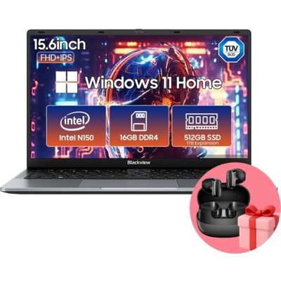 Notebook Blackview Acebook 6 Intel N150 16GB 512GB SSD FHD+ 15.6" Windows 11 Home Kopfhörer Notebook Blackview Acebook 6 Intel N150 16GB 512GB SSD FHD+ 15.6" Windows 11 Home Kopfhörer
