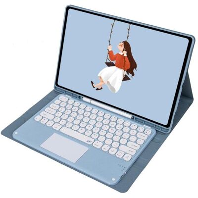 royal-bailey Hülle für Samsung Galaxy Tab A8 10.5" mit Bluetooth-Tastatur Royal Bailey Ym-x200c, ultraflach und leicht royal-bailey Hülle für Samsung Galaxy Tab A8 10.5" mit Bluetooth-Tastatur Royal Bailey Ym-x200c, ultraflach und leicht