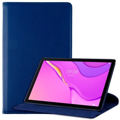 Huawei Matepad T10s Blaue Kunstlederhülle - Tablethülle Huawei Matepad T10s Blaue Kunstlederhülle - Tablethülle