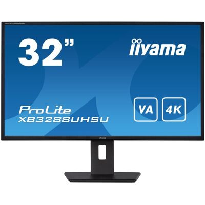 iiyama ProLite XB3288UHSU-B5 Computerbildschirm 80 cm (31.5") 3840 x 2160 Pixel 4K Ultra HD LCD Schwarz iiyama ProLite XB3288UHSU-B5 Computerbildschirm 80 cm (31.5") 3840 x 2160 Pixel 4K Ultra HD LCD Schwarz