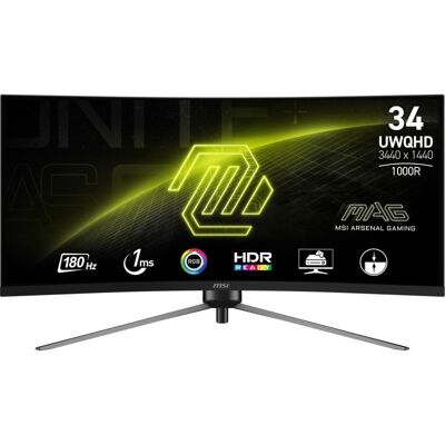 MSI MAG 345CQR 34" LED UWDQHD 180Hz FreeSync Premium kompatibel gebogen MSI MAG 345CQR 34" LED UWDQHD 180Hz FreeSync Premium kompatibel gebogen