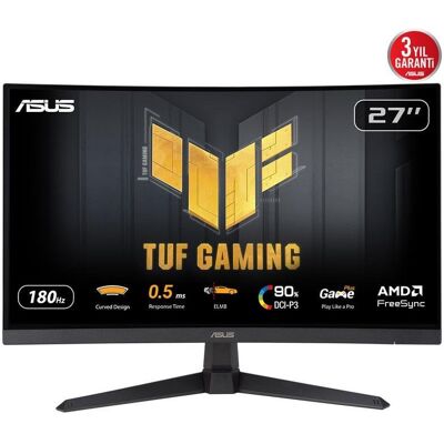 Monitor Asus TUF Gaming VG27WQ3B 27" Quad HD 180Hz VA Curved FreeSync HDR10 1ms Monitor Asus TUF Gaming VG27WQ3B 27" Quad HD 180Hz VA Curved FreeSync HDR10 1ms