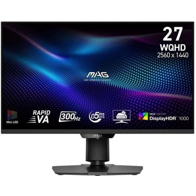 Monitor MSI MAG 274QPF X30MV 27" QHD 300Hz Rapid VA Mini-LED 0,5ms HDR1000 Monitor MSI MAG 274QPF X30MV 27" QHD 300Hz Rapid VA Mini-LED 0,5ms HDR1000