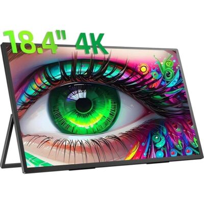 Uperfect 4K 18" IPS UHD tragbarer Monitor VESA-Unterstützung Plug and Play USB-C HDMI-kompatibel Multi-Device Uperfect 4K 18" IPS UHD tragbarer Monitor VESA-Unterstützung Plug and Play USB-C HDMI-kompatibel Multi-Device