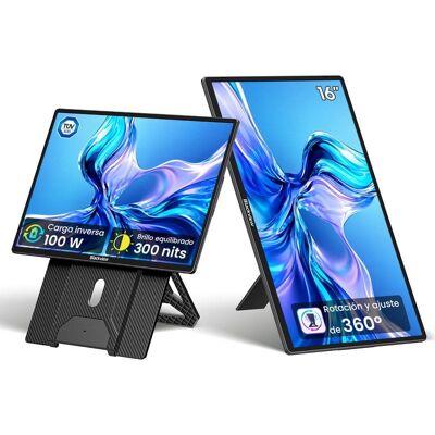 Monitor Blackview Table 9 16" FullHD+ 60Hz IPS Lautsprecher 360° Drehung Höhenverstellbar Monitor Blackview Table 9 16" FullHD+ 60Hz IPS Lautsprecher 360° Drehung Höhenverstellbar