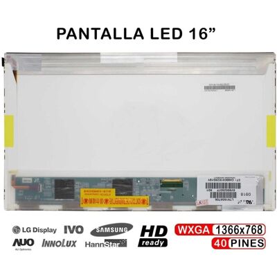 generica LED Display Asus N61VF 16 Zoll 1366x768 HD 40 Pin generica LED Display Asus N61VF 16 Zoll 1366x768 HD 40 Pin