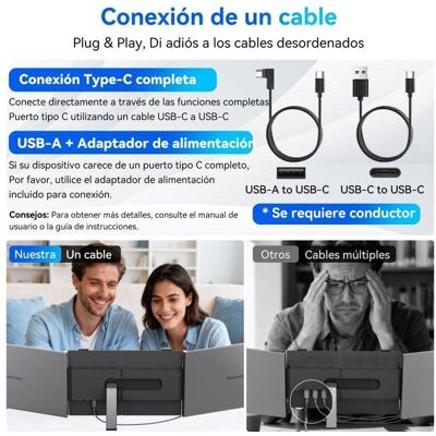 Blackview DCM6 Pro Monitor 14 Zoll FullHD IPS 60Hz Ultra Dünn USB-C Lautsprecher Leichtgewicht Blackview DCM6 Pro Monitor 14 Zoll FullHD IPS 60Hz Ultra Dünn USB-C Lautsprecher Leichtgewicht