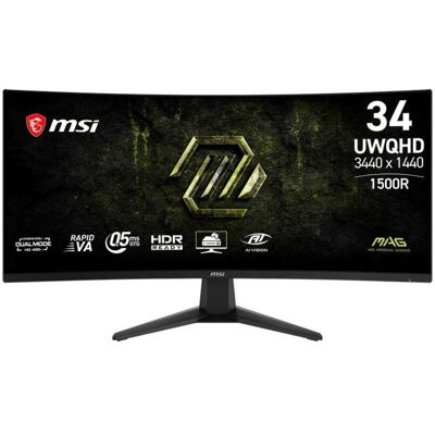 Monitor MSI MAG 346CQDF E20 34" UWQHD 200Hz VA Curved 0,5ms HDR Ready Adaptive-Sync Monitor MSI MAG 346CQDF E20 34" UWQHD 200Hz VA Curved 0,5ms HDR Ready Adaptive-Sync