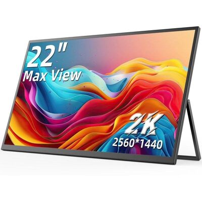 Monitor Uperfect 22" QHD 2K QLED USB-C Mini HDMI 1000:1 Tragbar Monitor Uperfect 22" QHD 2K QLED USB-C Mini HDMI 1000:1 Tragbar