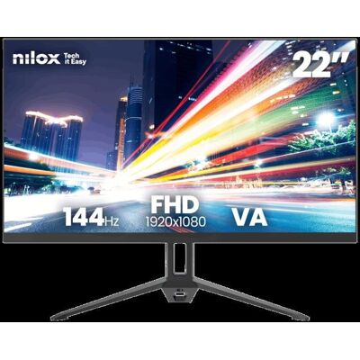 Monitor Nilox NXM22FHD14411 22" Full HD 144 Hz VA 5 ms HDMI VGA Monitor Nilox NXM22FHD14411 22" Full HD 144 Hz VA 5 ms HDMI VGA