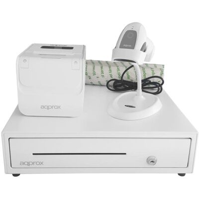 POS-Drucker Approx appPOSPACK4180WH 80 mm 203 x 203 DPI USB Ethernet Weiß POS-Drucker Approx appPOSPACK4180WH 80 mm 203 x 203 DPI USB Ethernet Weiß