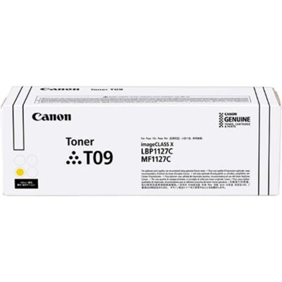 Toner Canon T09 Y Gelb Original 5900 Seiten Laser für i-SENSYS X C1127 Toner Canon T09 Y Gelb Original 5900 Seiten Laser für i-SENSYS X C1127